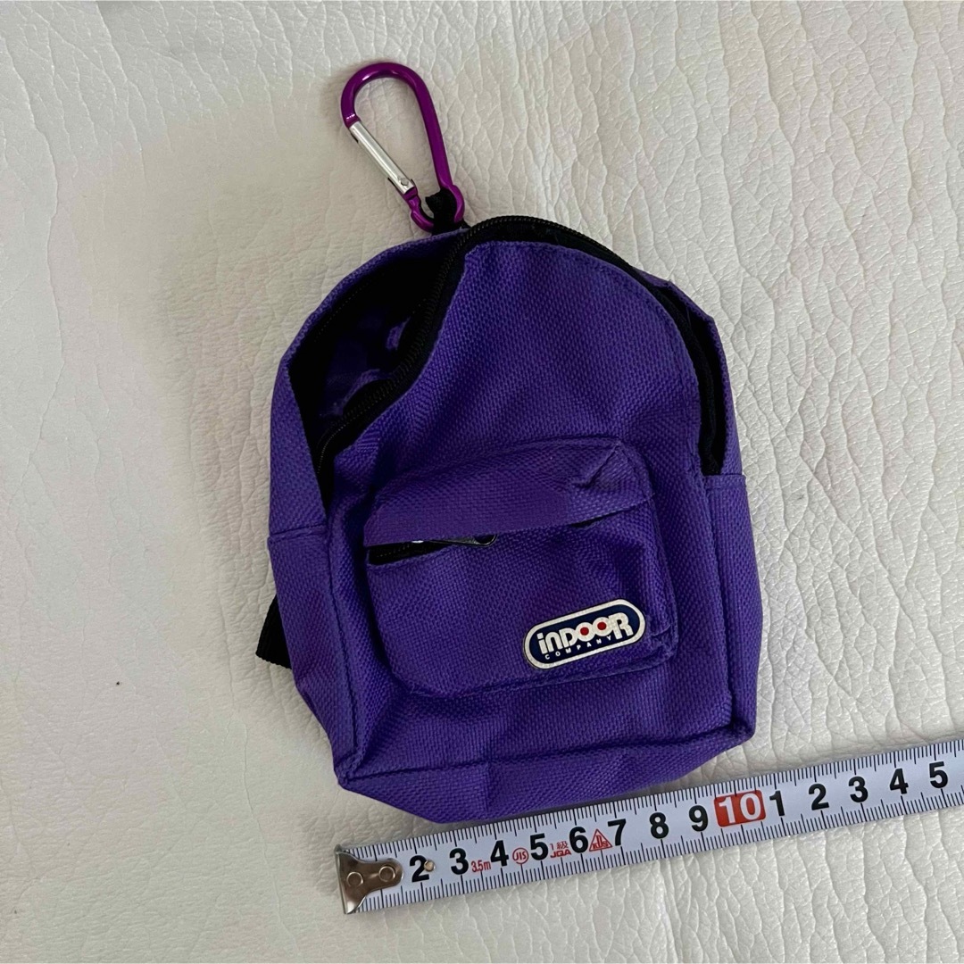 inDOOR リュック型ミニポーチ 紫 レディースのファッション小物(ポーチ)の商品写真