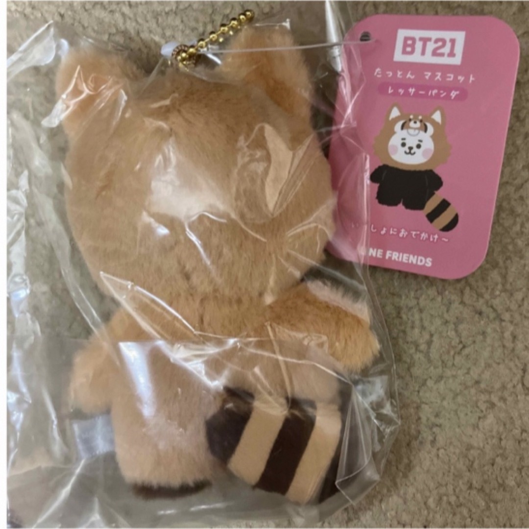 BT21(ビーティーイシビル)のBT21 ベビー レッサーパンダ マスコット RJ ぬいぐるみ エンタメ/ホビーのおもちゃ/ぬいぐるみ(キャラクターグッズ)の商品写真