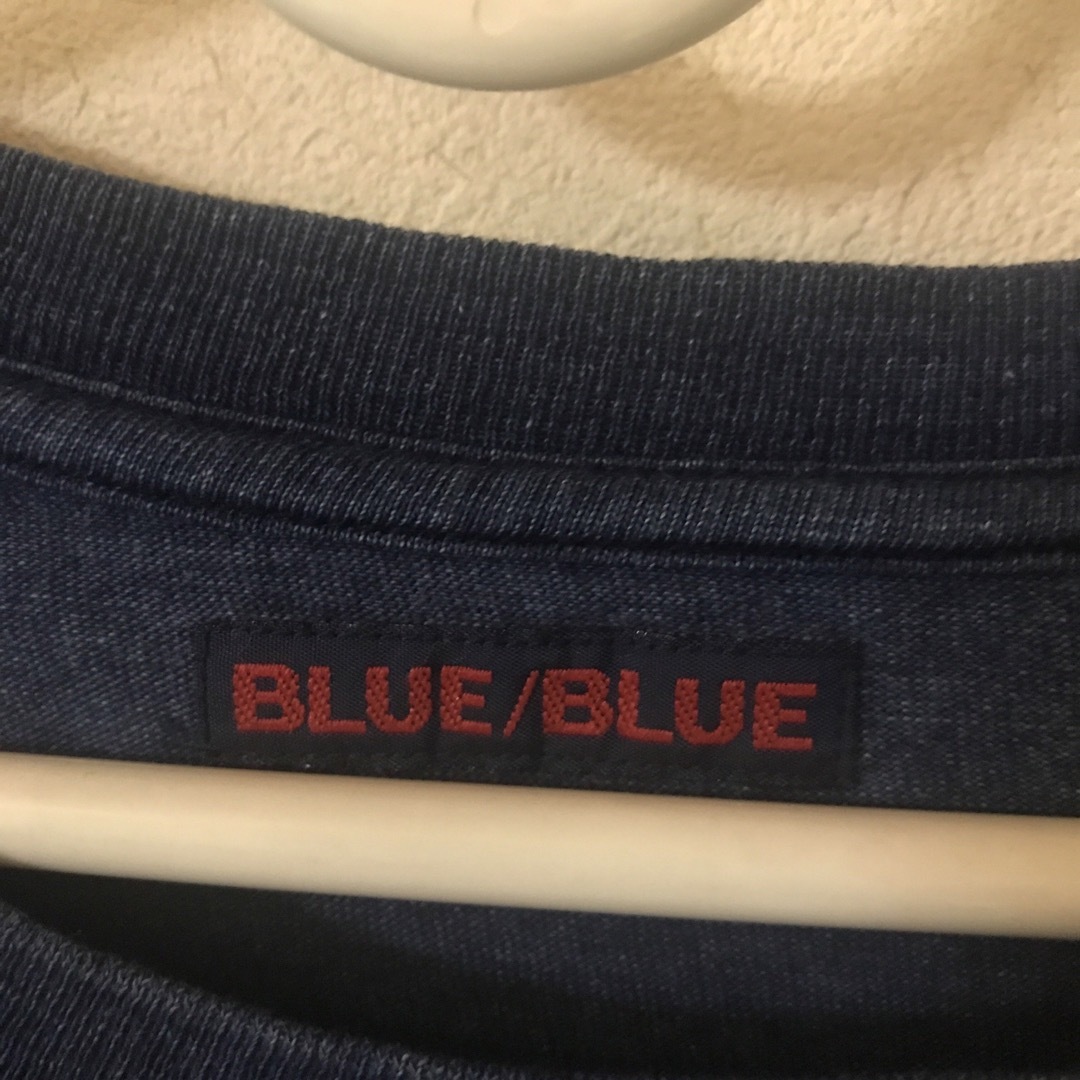 BLUE BLUE(ブルーブルー)のBLUE/BLUE Tシャツ　日本製　ブルーブルー　インディゴ　サイズ2  メンズのトップス(Tシャツ/カットソー(半袖/袖なし))の商品写真