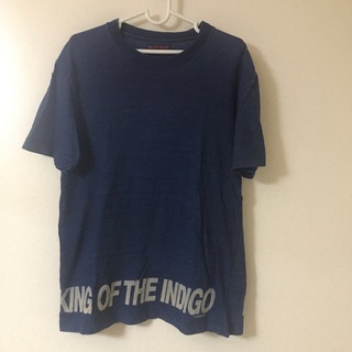 ブルーブルー(BLUE BLUE)のBLUE/BLUE Tシャツ　日本製　ブルーブルー　インディゴ　サイズ2 (Tシャツ/カットソー(半袖/袖なし))