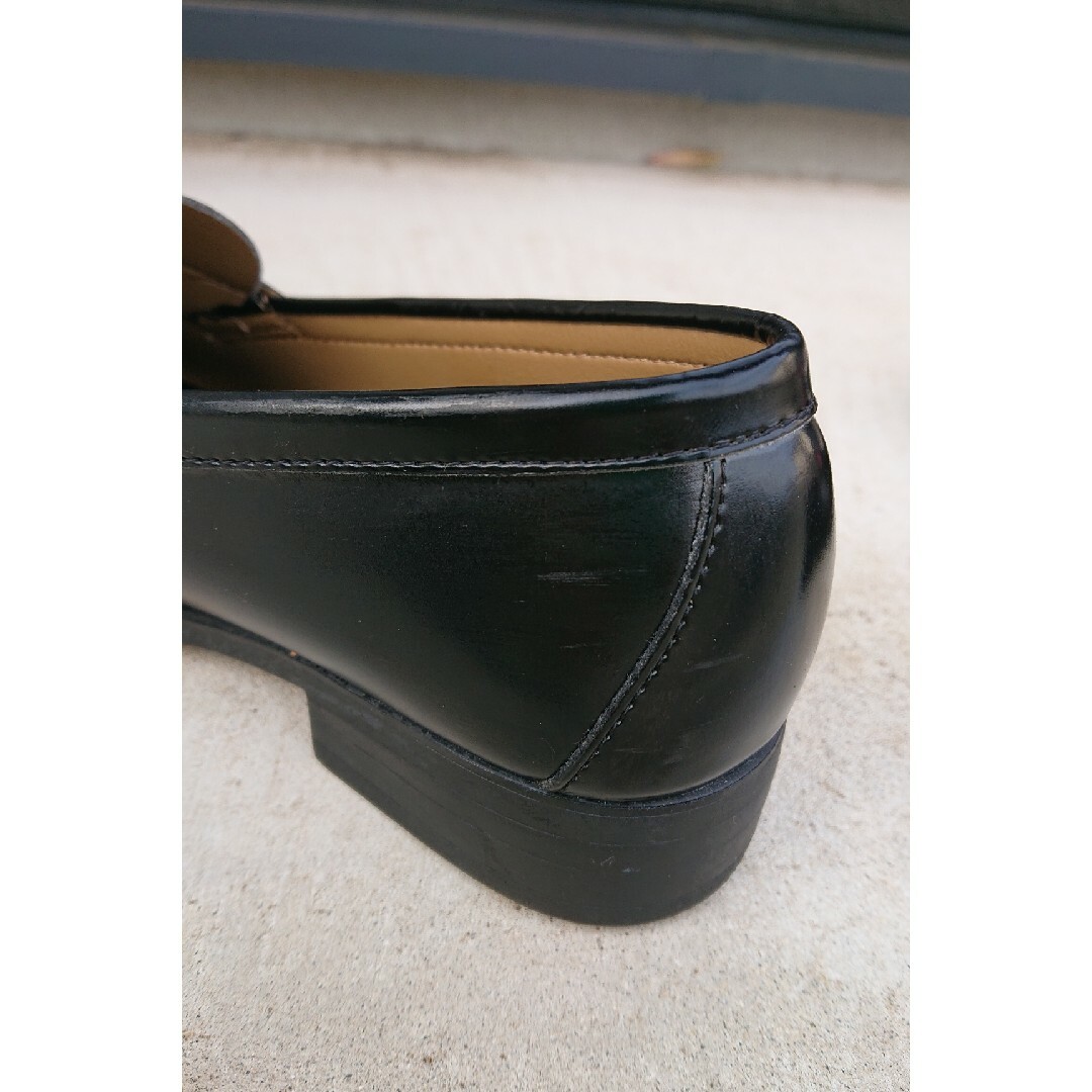美品 ロ―ファ― 学生靴 黒 23.5cm レディースの靴/シューズ(ローファー/革靴)の商品写真