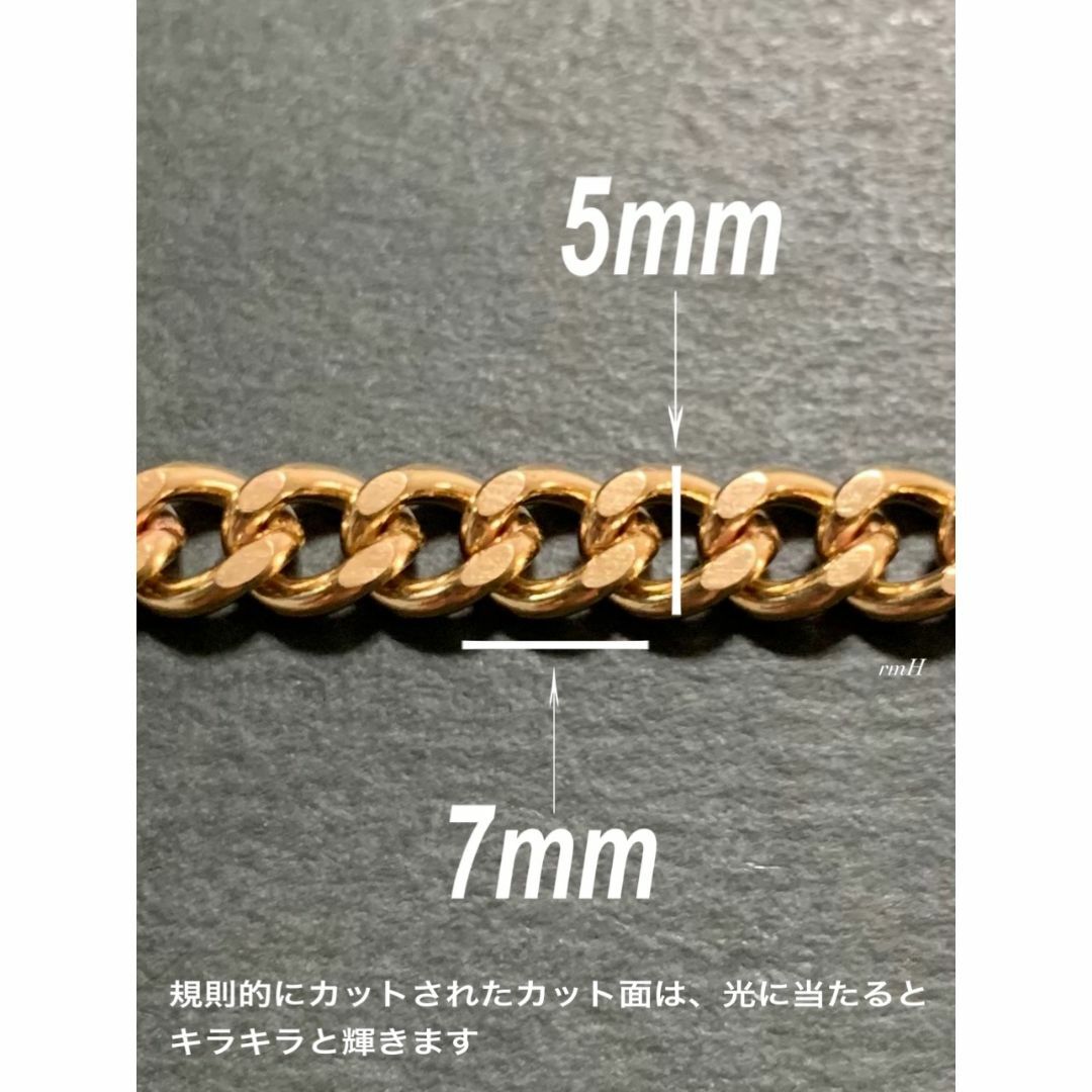 【喜平チェーンネックレス 5mm ゴールド 55cm 1本】 メンズのアクセサリー(ネックレス)の商品写真