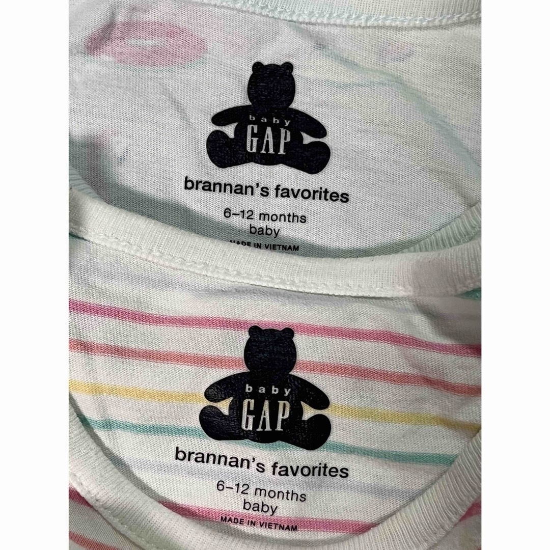 babyGAP(ベビーギャップ)のベビーギャップ　70  ロンパース❷&短パン❹枚セット キッズ/ベビー/マタニティのベビー服(~85cm)(ロンパース)の商品写真