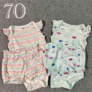 babyGAP - ベビーギャップ　70  ロンパース❷&短パン❹枚セット