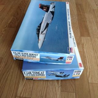 ハセガワ 1/72 F-14B & F/A-18F レッドリッハーズ ２個セット(模型/プラモデル)