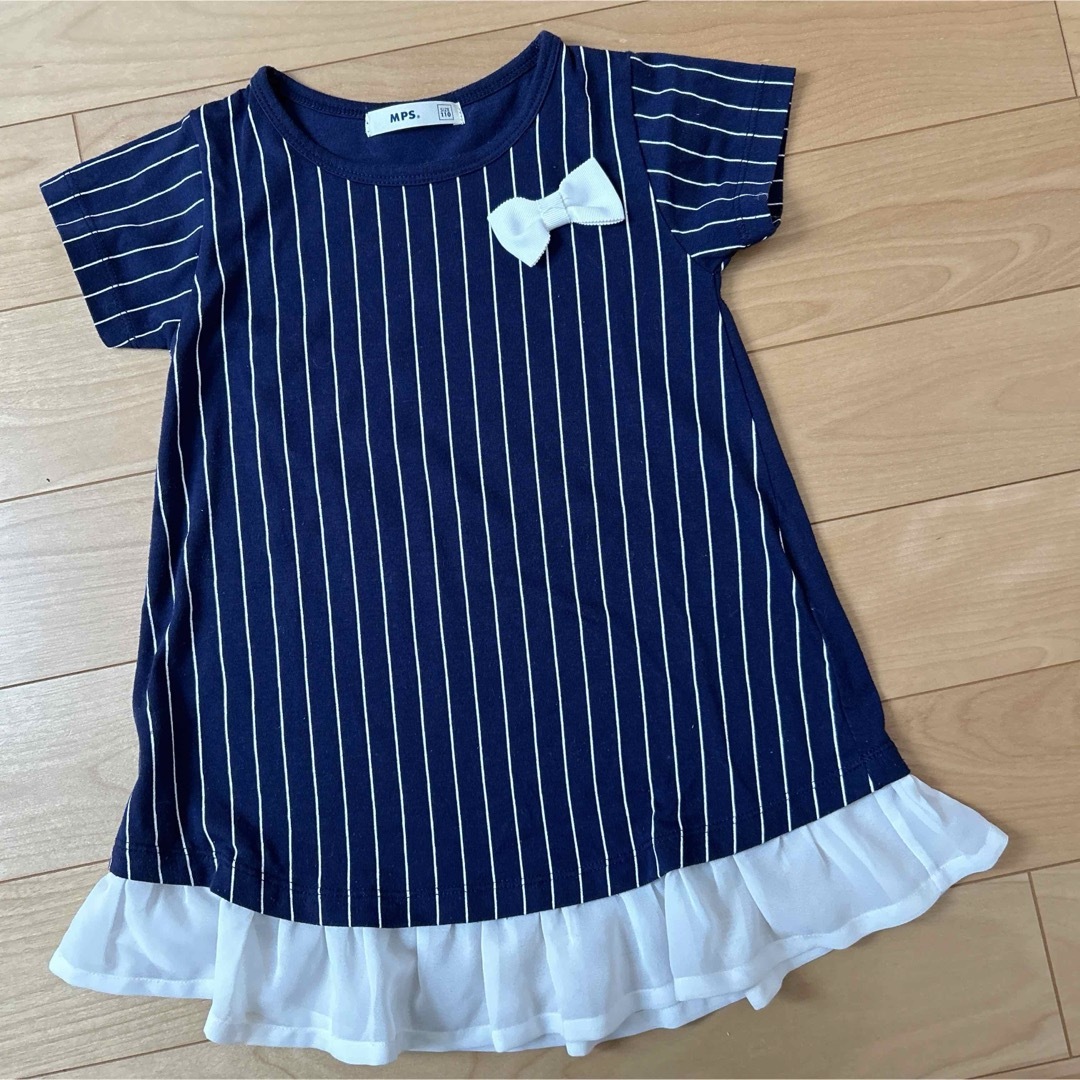 Right-on(ライトオン)のRight on ライトオン　トップス　110 リボン キッズ/ベビー/マタニティのキッズ服女の子用(90cm~)(Tシャツ/カットソー)の商品写真