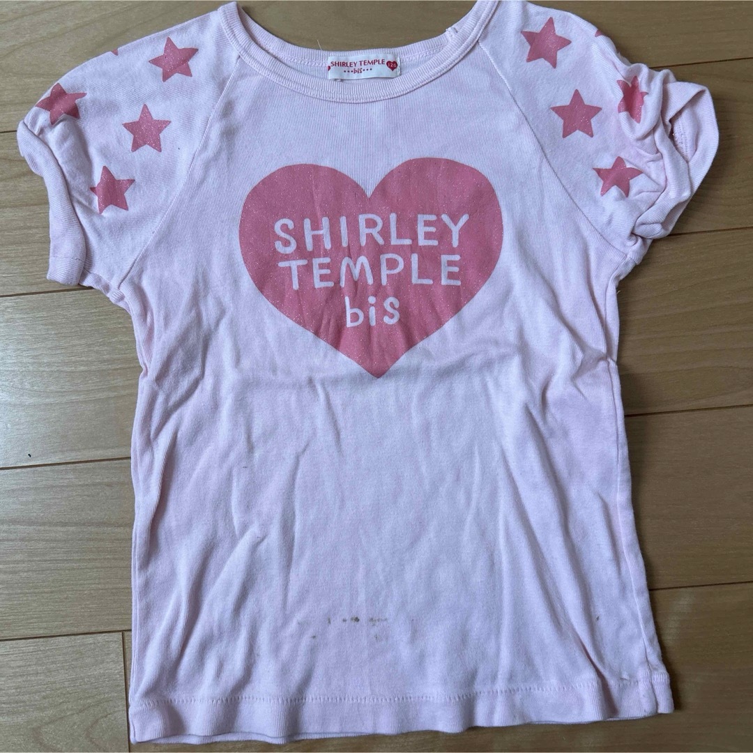 Shirley Temple(シャーリーテンプル)のシャーリーテンプル　120 トップス  ハート　スター キッズ/ベビー/マタニティのキッズ服女の子用(90cm~)(Tシャツ/カットソー)の商品写真