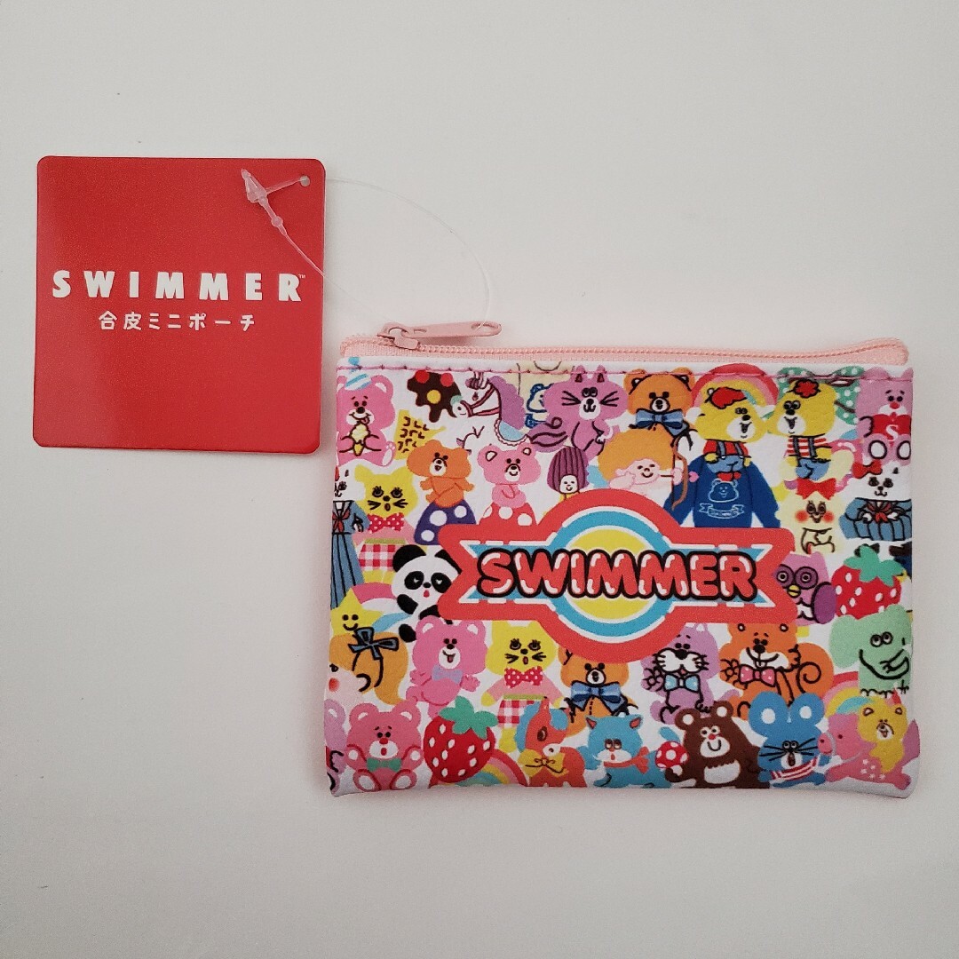 SWIMMER(スイマー)のSWIMMER ミニポーチ (ピンク) スイマー　キャンドゥ レディースのファッション小物(ポーチ)の商品写真