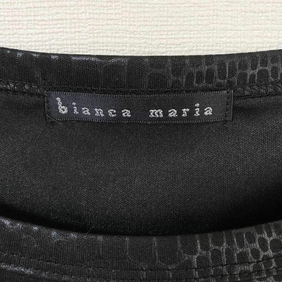 bianca maria(ビアンカマリア)の美品✨　bianca maria ビアンカマリア　ノースリーブ　トップス レディースのトップス(Tシャツ(半袖/袖なし))の商品写真