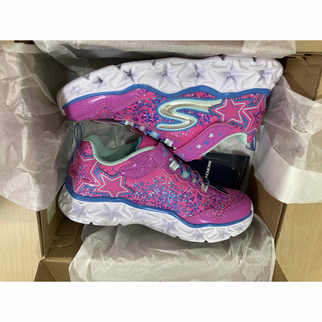 SKECHERS(スケッチャーズ)の【新品未使用】スケッチャーズ GALAXY LIGHTS 光る靴 19.5cm キッズ/ベビー/マタニティのキッズ靴/シューズ(15cm~)(スニーカー)の商品写真