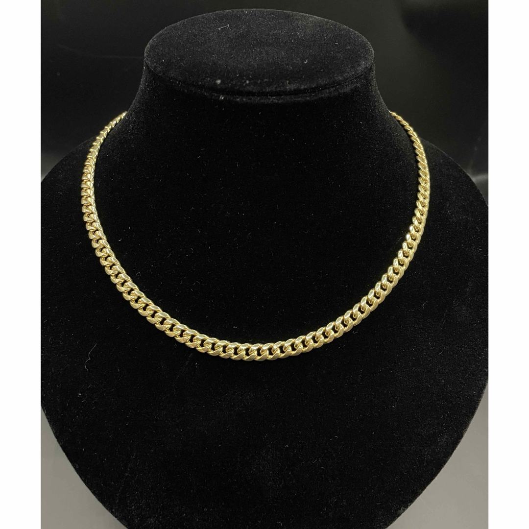 10K yellow gold Miami cuban link chain メンズのアクセサリー(ネックレス)の商品写真