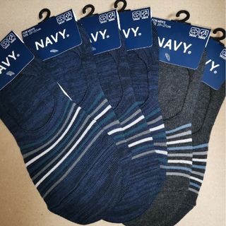 ネイビー(NAVY)の531 NAVY マックハウス アサバキ靴下 6足セット メンズ ソックス(その他)