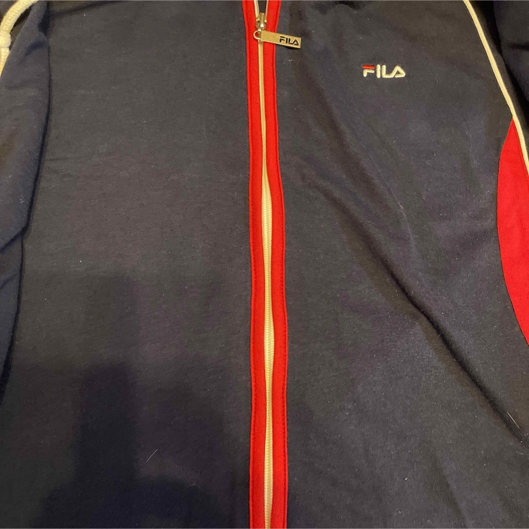 FILA(フィラ)のフィラ　FILA ジップパーカー　レッド　ネイビー レディースのトップス(パーカー)の商品写真