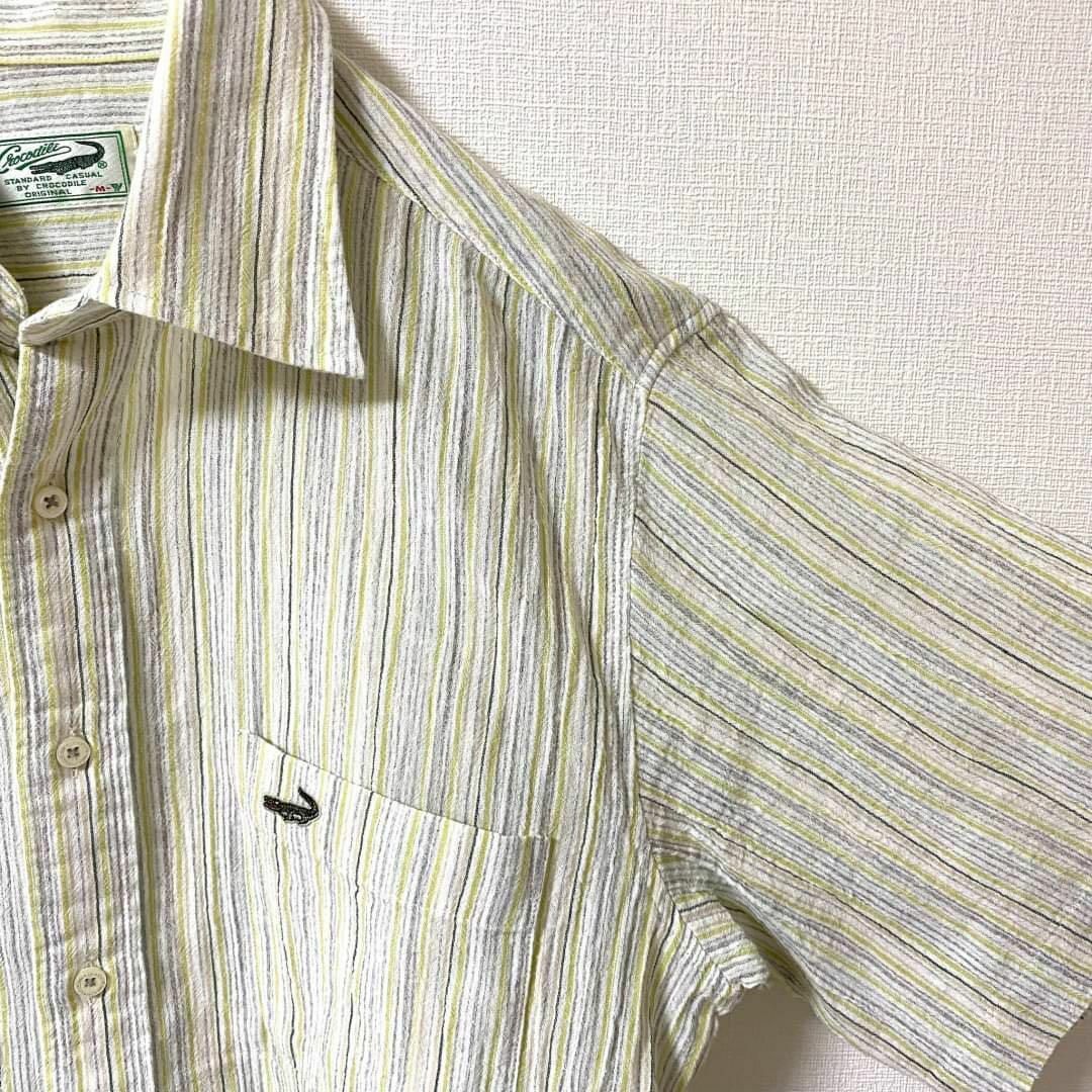Crocodile(クロコダイル)の美品✨　Crocodile クロコダイル　半袖シャツ　メンズ メンズのトップス(Tシャツ/カットソー(半袖/袖なし))の商品写真