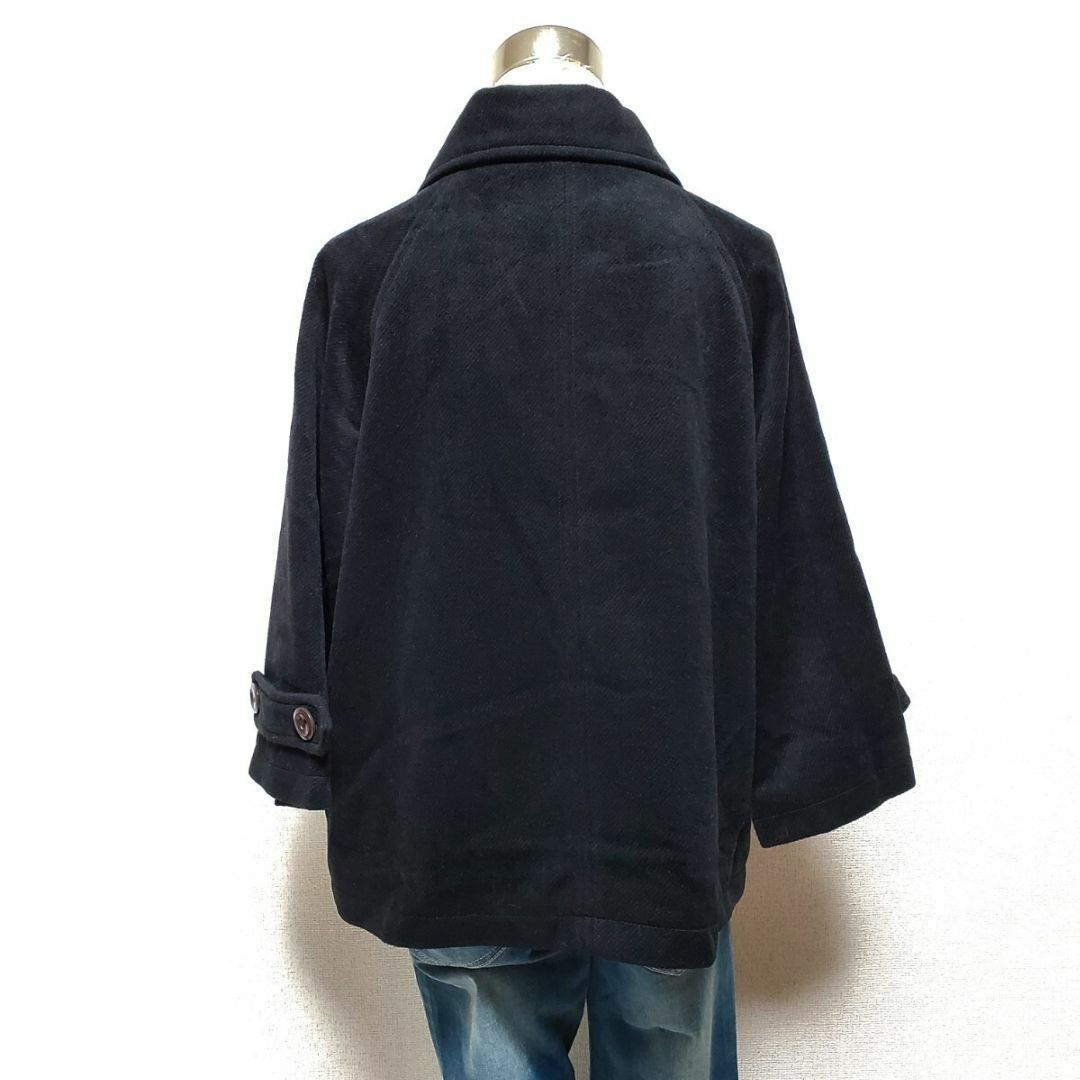 Bou Jeloud(ブージュルード)のBou Jeloud ブージュルード コート ブラック サイズ38　タグ付き未使 レディースのジャケット/アウター(ピーコート)の商品写真