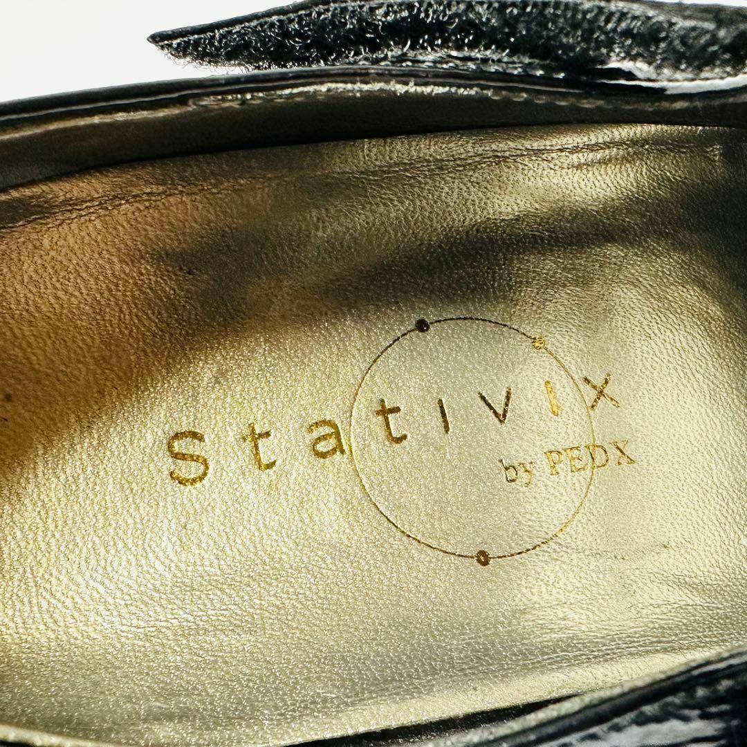 REGAL(リーガル)の美品✨Stativix by PEDX 23.5㎝ ストラップ パンプス 黒 レディースの靴/シューズ(ハイヒール/パンプス)の商品写真