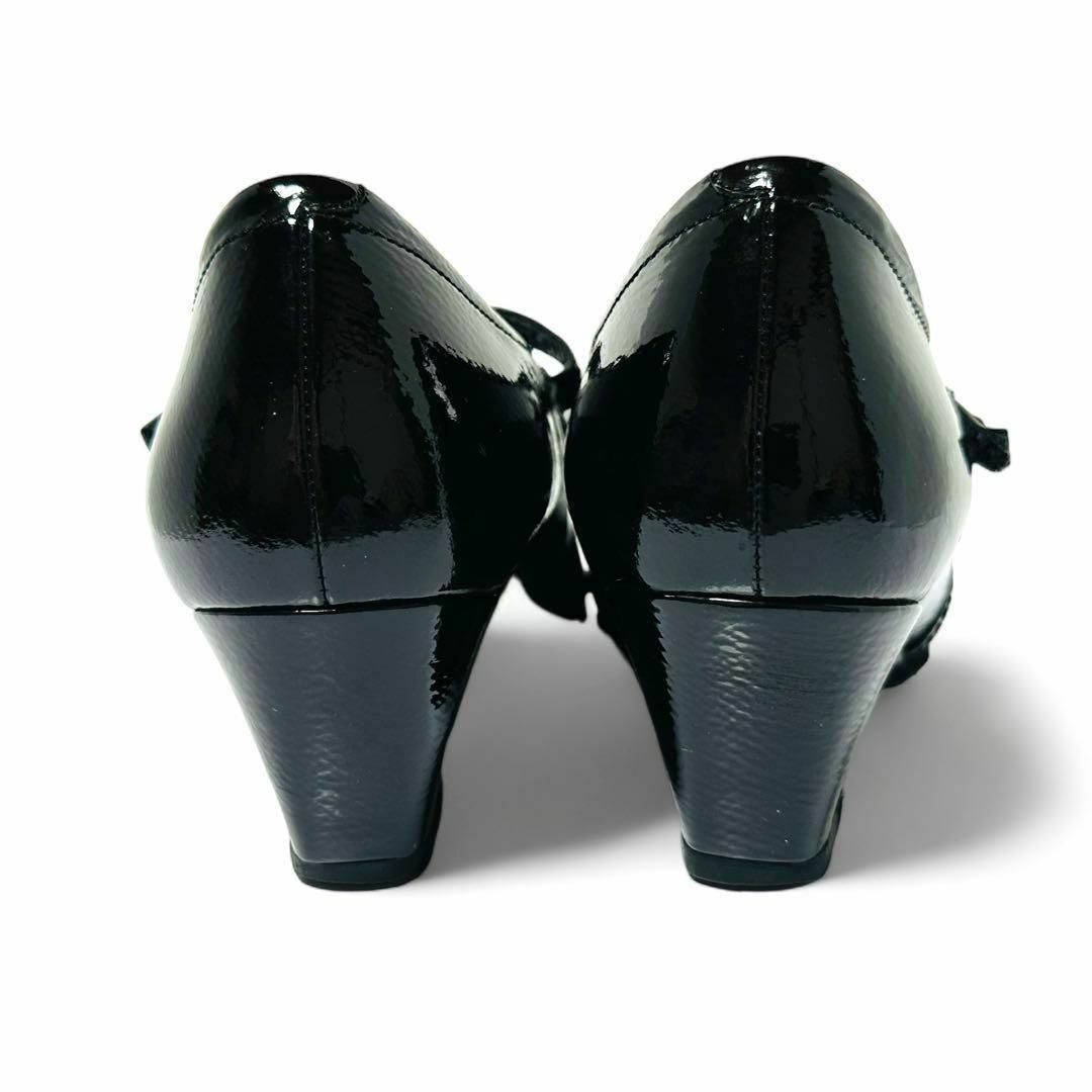 REGAL(リーガル)の美品✨Stativix by PEDX 23.5㎝ ストラップ パンプス 黒 レディースの靴/シューズ(ハイヒール/パンプス)の商品写真
