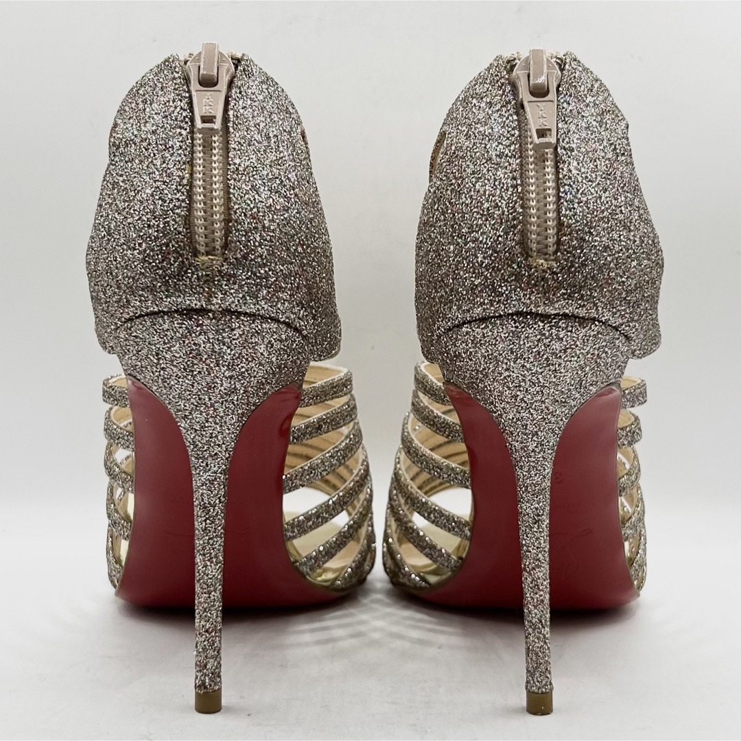 Christian Louboutin(クリスチャンルブタン)の美品 クリスチャンルブタン Multibrida ヒールサンダル グリッター レディースの靴/シューズ(サンダル)の商品写真