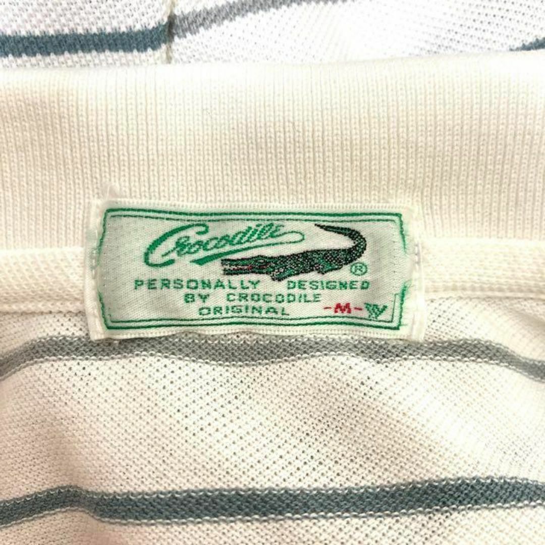 Crocodile(クロコダイル)のCrocodile クロコダイル　ポロシャツ　ボーダー メンズ メンズのトップス(ポロシャツ)の商品写真