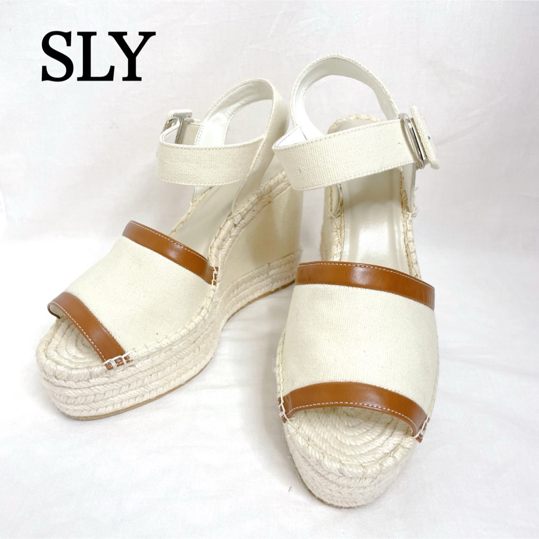 SLY(スライ)のSLY スライ JUTE WEDGE サンダル ウェッジソール　厚底 24.5 レディースの靴/シューズ(サンダル)の商品写真