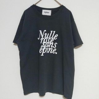 épine - エピヌ epine ロゴTシャツ レディース ブラック 黒 フリーサイズ M