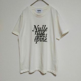 エピヌ epine ロゴTシャツ レディース 白 ホワイト フリーサイズ M