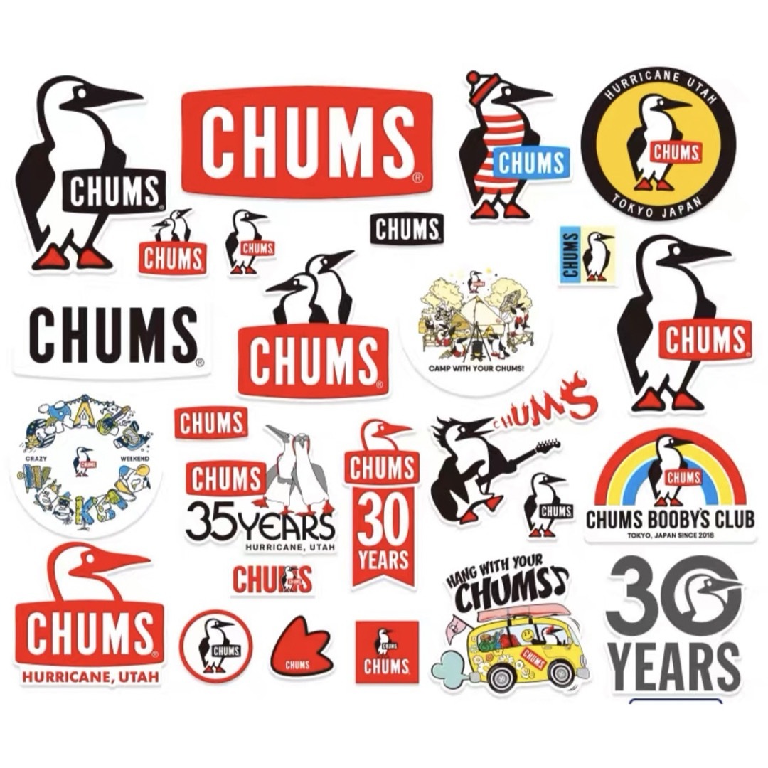 CHUMS(チャムス)のCHUMS チャムス　アウトドア キャンプ 防水 ステッカー　26枚入 メンズのファッション小物(その他)の商品写真