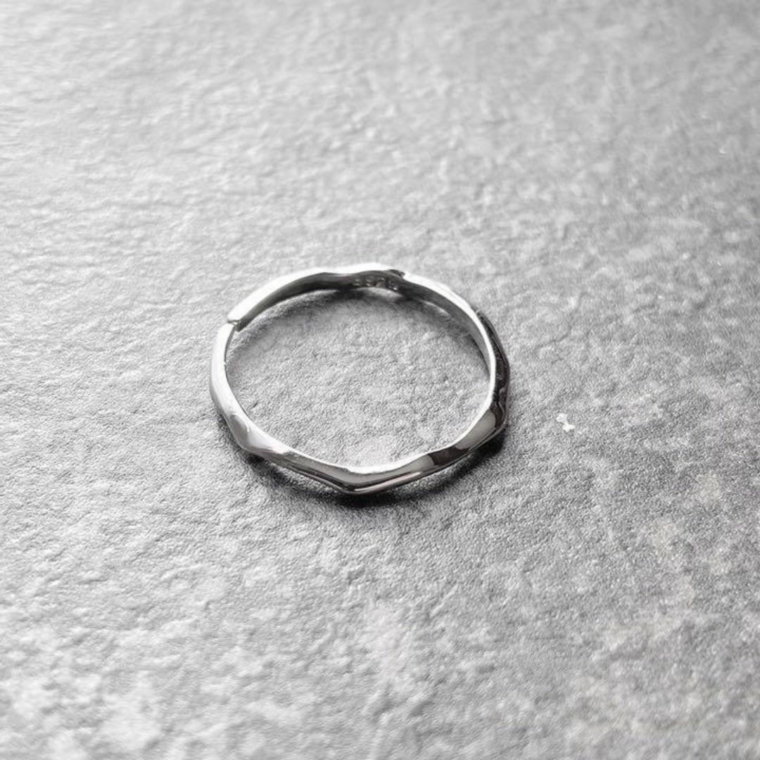 シルバーリング925 シンプル　細型　オープンリング メンズのアクセサリー(リング(指輪))の商品写真