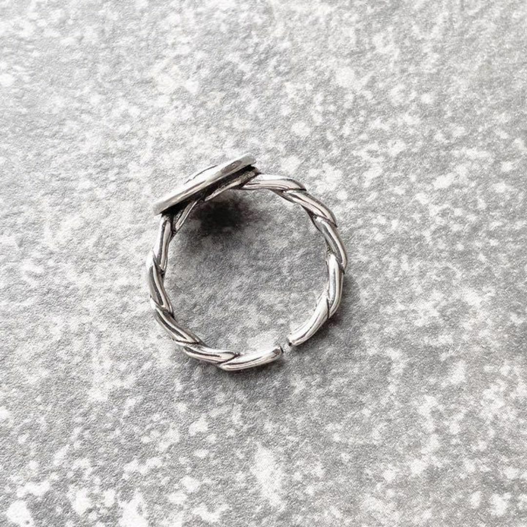 シルバーリング　コイン　女王　オープンリング メンズのアクセサリー(リング(指輪))の商品写真