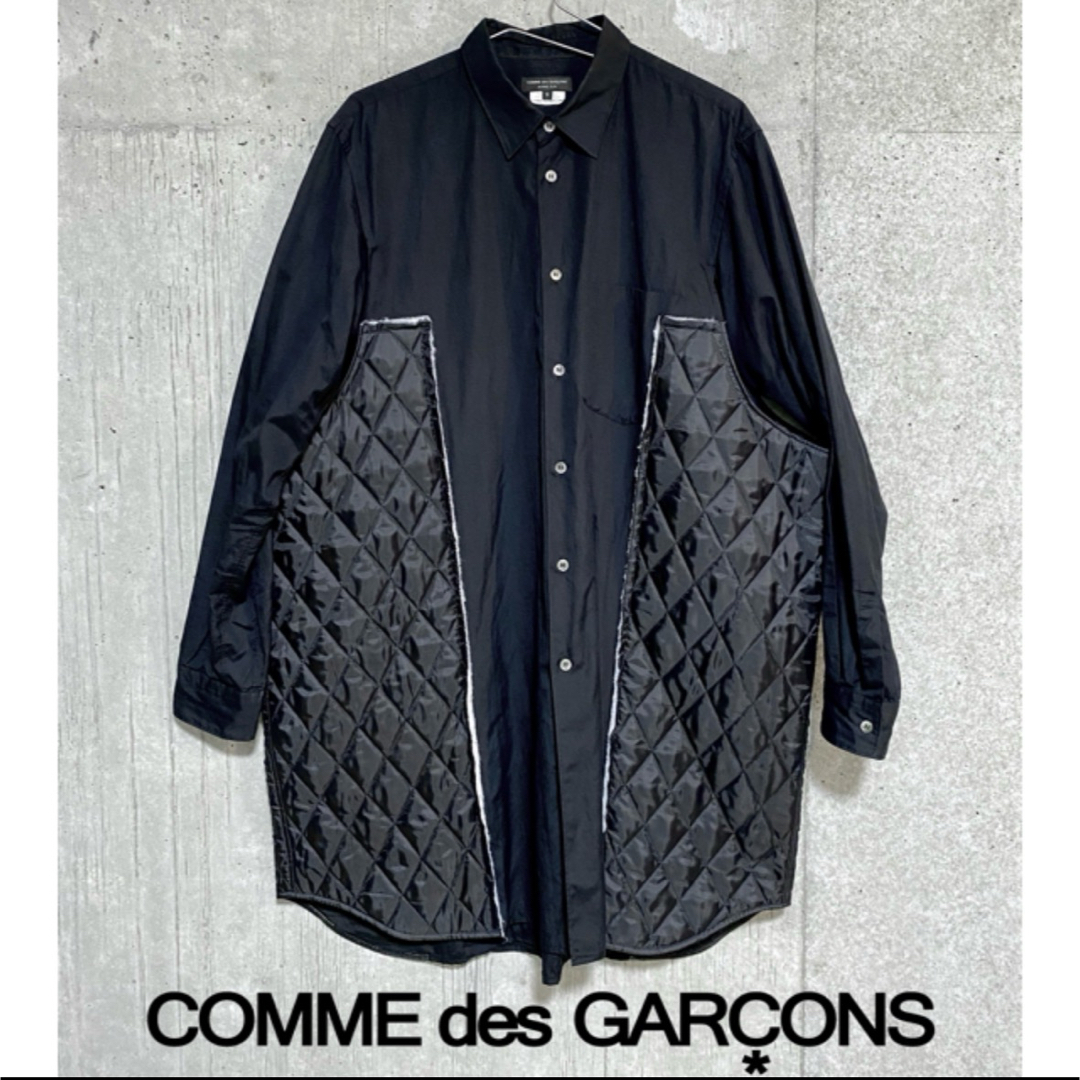 COMME des GARCONS HOMME(コムデギャルソンオム)の【レア品】コムデギャルソン オムプリュス キルティングシャツ メンズのトップス(シャツ)の商品写真