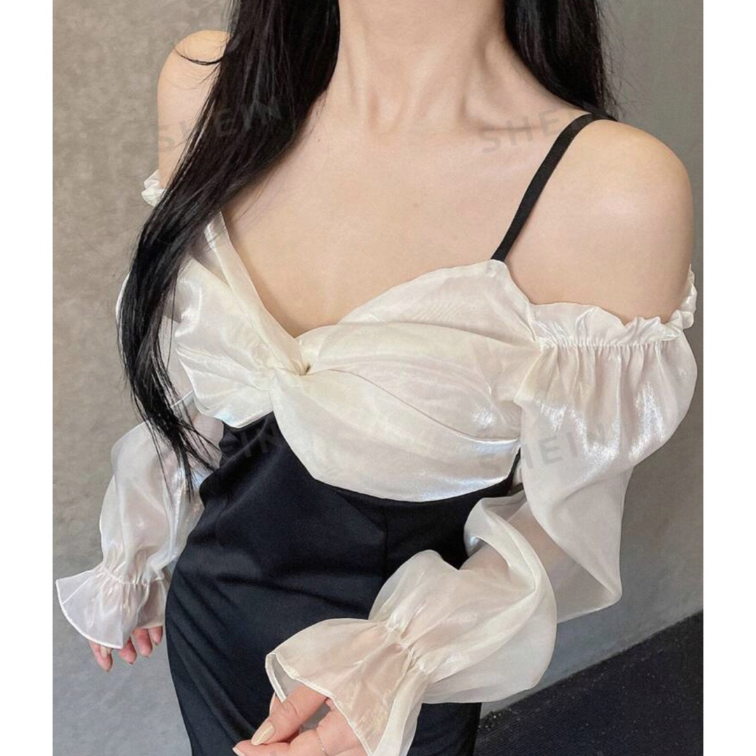 韓国 ドレス キャバ レディースのワンピース(ひざ丈ワンピース)の商品写真