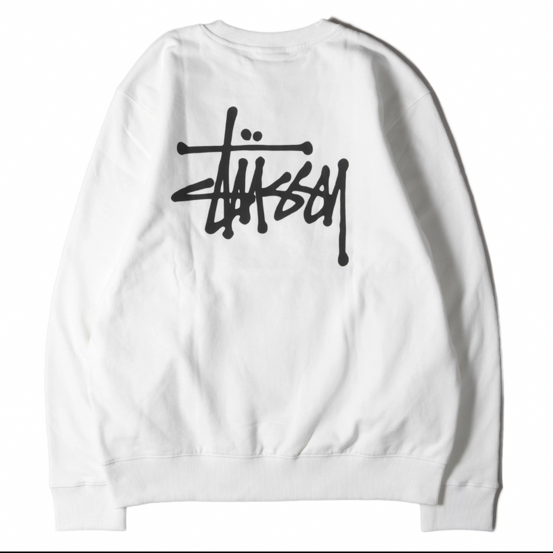 STUSSY(ステューシー)のstussy スウェット　white  白 レディースのトップス(トレーナー/スウェット)の商品写真