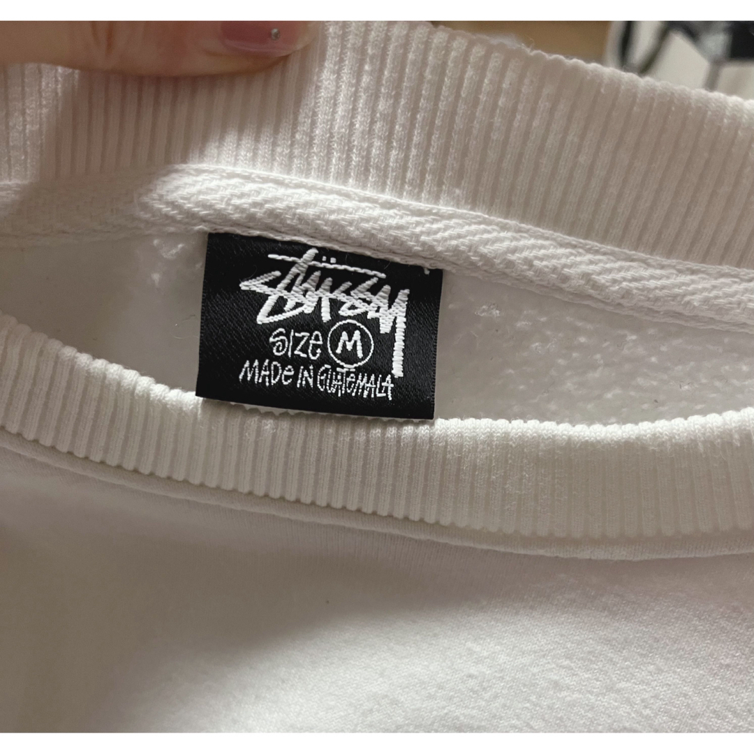 STUSSY(ステューシー)のstussy スウェット　white  白 レディースのトップス(トレーナー/スウェット)の商品写真