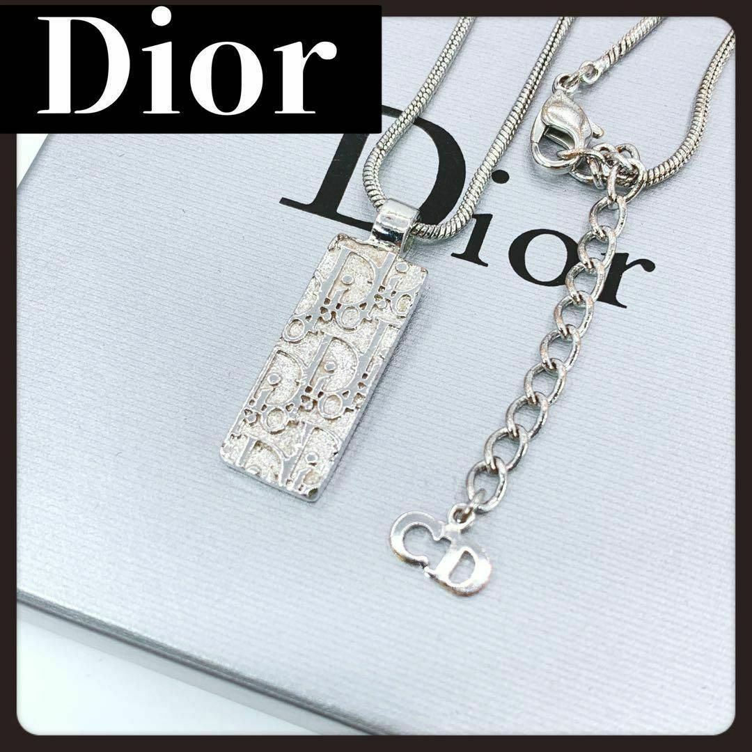 Christian Dior(クリスチャンディオール)のChristian Dior　ディオール　トロッター　ネックレス　シルバー レディースのアクセサリー(ネックレス)の商品写真