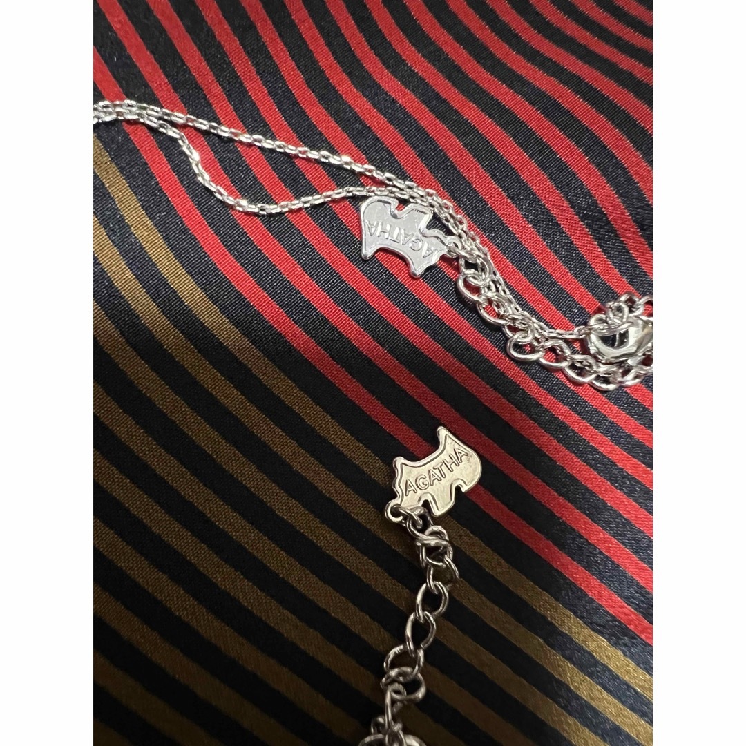 AGATHA(アガタ)のAGATHA アガタ　ネックレス　ブレスレット　セット　ブラックチャーム レディースのアクセサリー(ネックレス)の商品写真