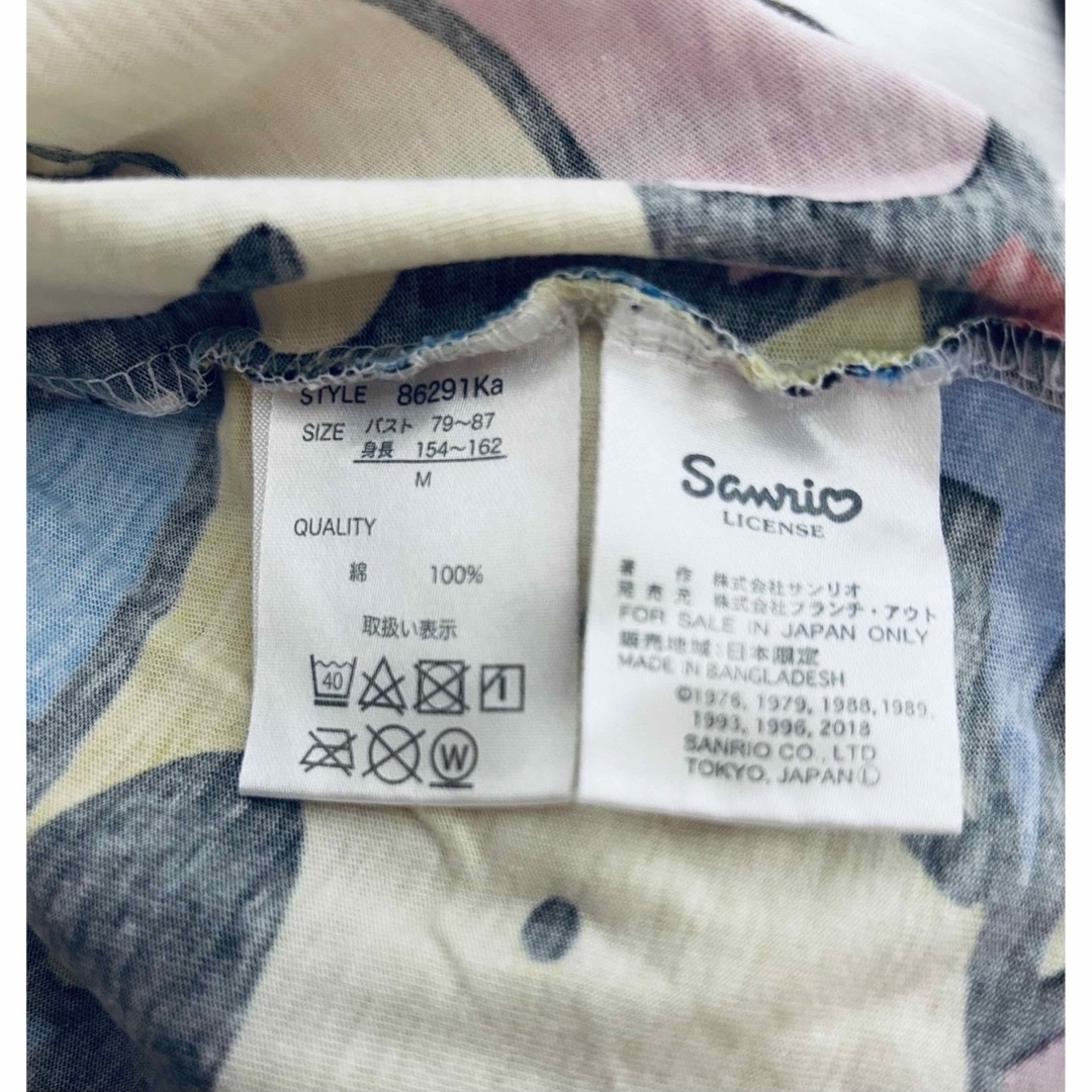 サンリオ(サンリオ)のサンリオキャラクターズ Tシャツ Mサイズ レディースのトップス(Tシャツ(半袖/袖なし))の商品写真