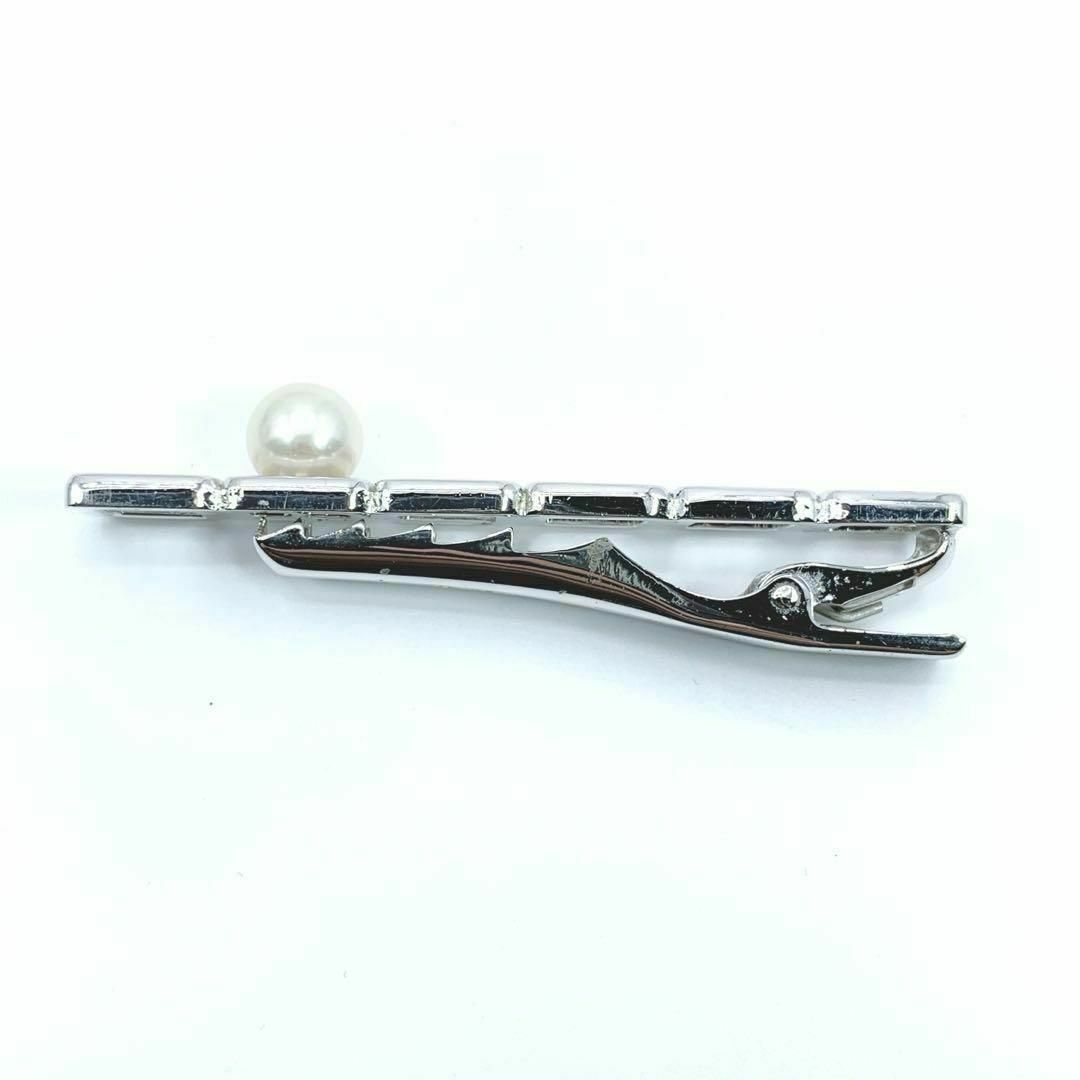 MIKIMOTO(ミキモト)のMIKIMOTO　ミキモト　ネクタイピン　本真珠　パール　シルバー　7.0mm メンズのファッション小物(ネクタイピン)の商品写真