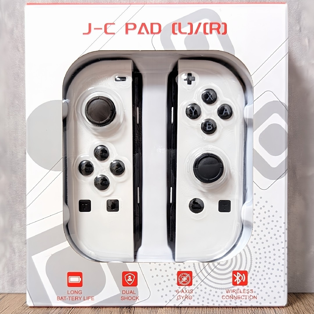 Nintendo Switch(ニンテンドースイッチ)の【新品】Joy-Con 連射 LED ジョイコン スノー ホワイト エンタメ/ホビーのゲームソフト/ゲーム機本体(家庭用ゲーム機本体)の商品写真