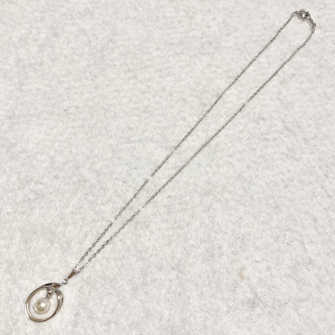 MIKIMOTO(ミキモト)のMIKIMOTO silver 925 パールネックレス　真珠 レディースのアクセサリー(ネックレス)の商品写真