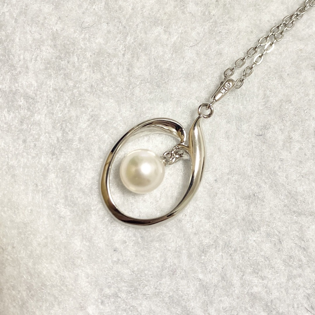 MIKIMOTO(ミキモト)のMIKIMOTO silver 925 パールネックレス　真珠 レディースのアクセサリー(ネックレス)の商品写真