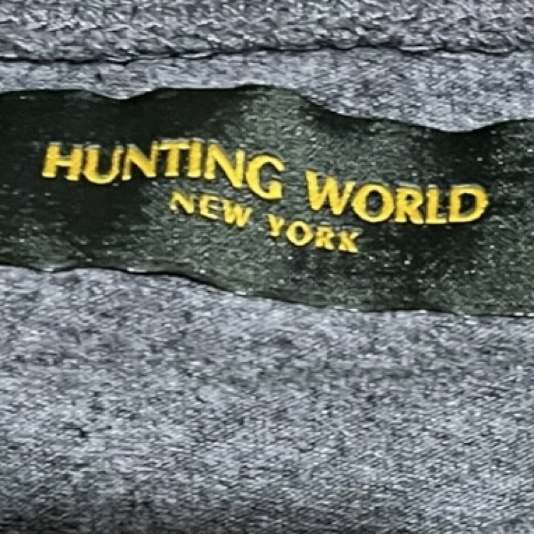 HUNTING WORLD(ハンティングワールド)の極美品　ハンティングワールド　アニマルTシャツ　52 L グレー　コットン メンズのトップス(Tシャツ/カットソー(半袖/袖なし))の商品写真