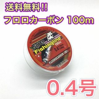 (L50)　フロロカーボン 0.4号 100m巻き 道糸　リーダー(釣り糸/ライン)