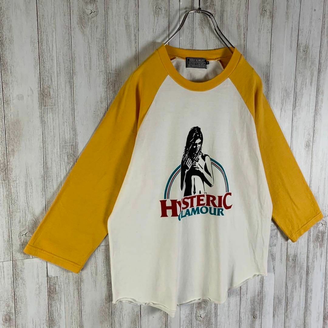 HYSTERIC GLAMOUR(ヒステリックグラマー)の【コムドットやまと着用】ヒステリックグラマー ヒスガール 七分袖 希少 Tシャツ メンズのトップス(Tシャツ/カットソー(七分/長袖))の商品写真