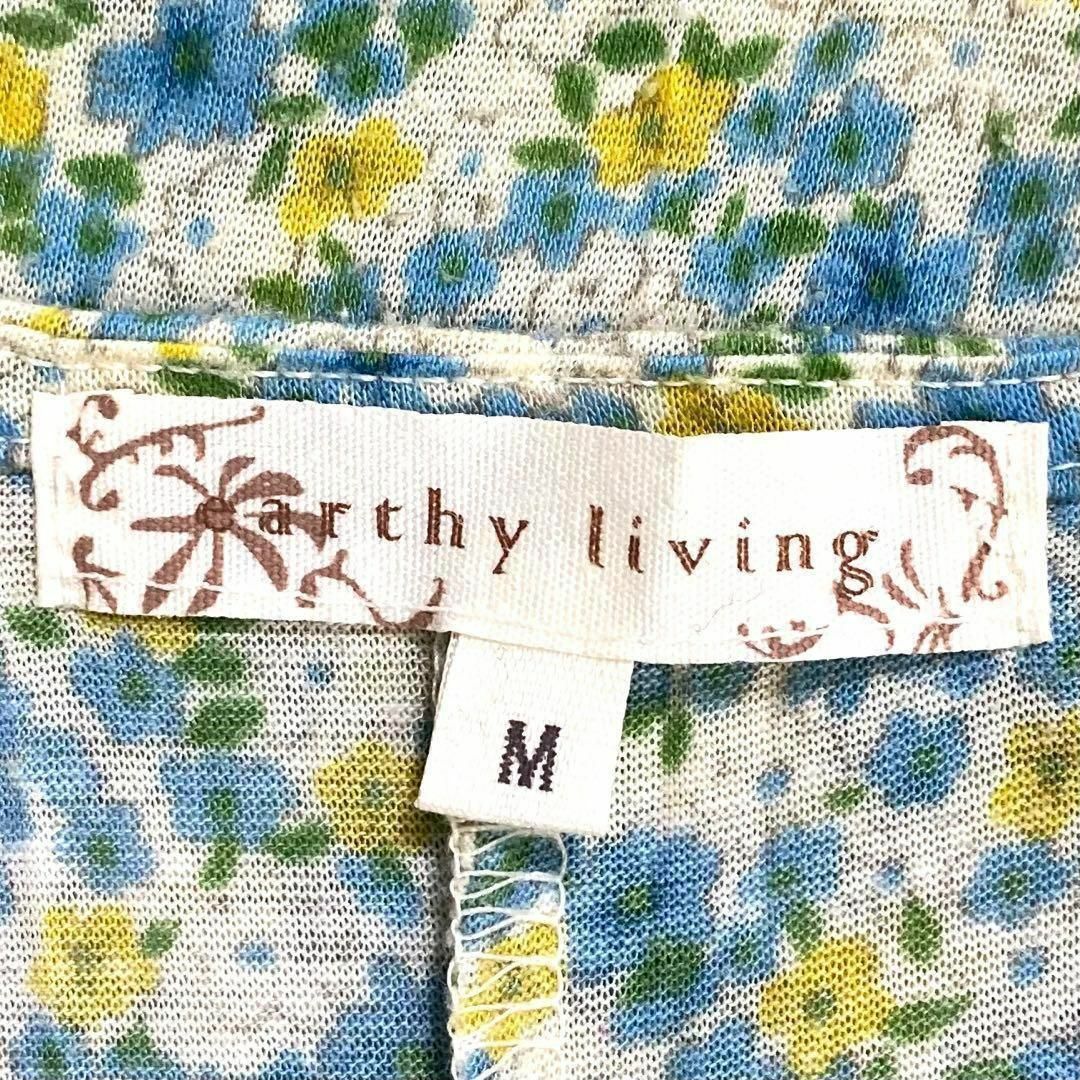 earthy living TOPVALU ロングトップス　花柄　レディース レディースのトップス(シャツ/ブラウス(半袖/袖なし))の商品写真