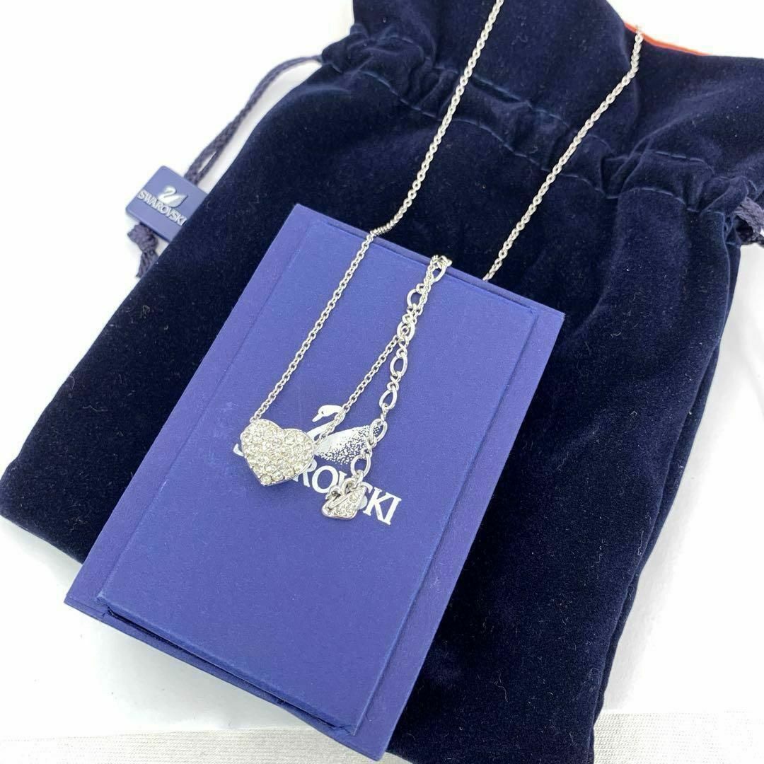 SWAROVSKI(スワロフスキー)の【袋・箱付き未使用】SWAROVSKI　スワロフスキー　ネックレス　ハート レディースのアクセサリー(ネックレス)の商品写真