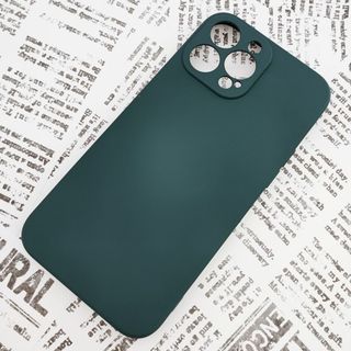 iPhone 13ProMax シリコンケース (10) ダークグリーン(iPhoneケース)