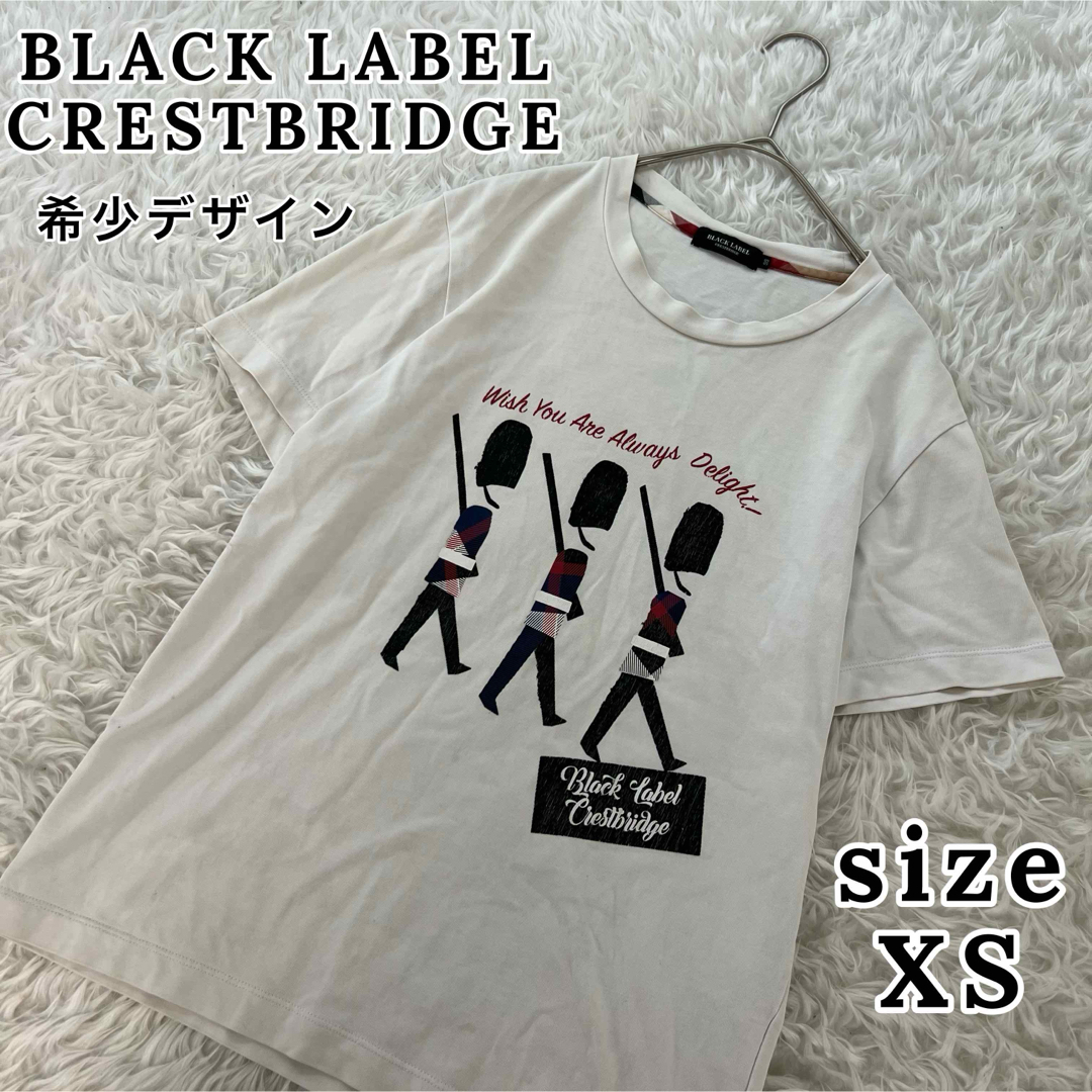 BLACK LABEL CRESTBRIDGE(ブラックレーベルクレストブリッジ)の【希少】ブラックレーベルクレストブリッジ メンズ 半袖 tシャツ 白 XS  メンズのトップス(Tシャツ/カットソー(半袖/袖なし))の商品写真