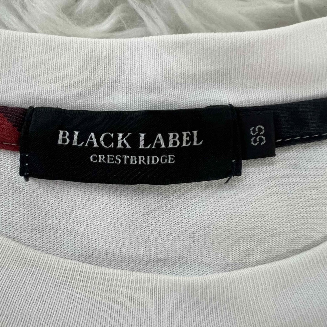 BLACK LABEL CRESTBRIDGE(ブラックレーベルクレストブリッジ)のブラックレーベルクレストブリッジ メンズ 希少 半袖 tシャツ ホワイト XS メンズのトップス(Tシャツ/カットソー(半袖/袖なし))の商品写真
