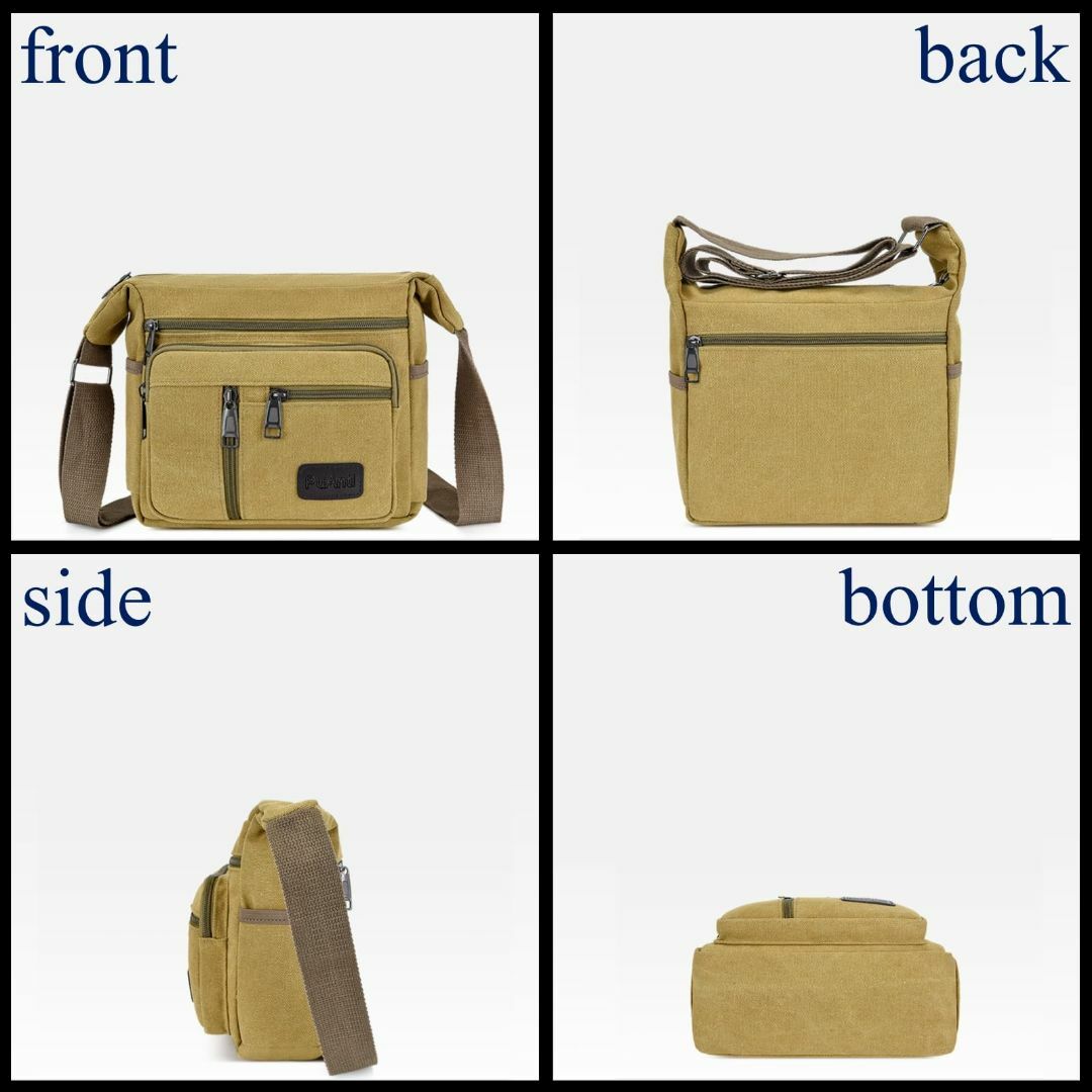 【色: ブラウン】[Rowaica] メンズ 斜め掛け ショルダー バッグ 軽量 メンズのバッグ(その他)の商品写真