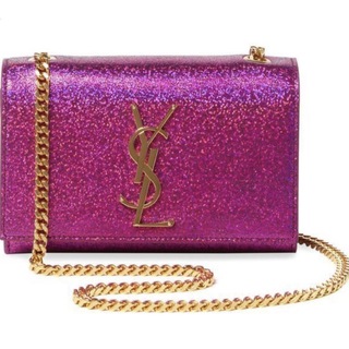 イヴサンローラン(Yves Saint Laurent)のピンク ラメ グリッター(ショルダーバッグ)